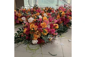 Custom Cheap Wedding Decoration Supply Floral Arrangement Centerpiece Artificial Silk Flowers Table Decor Flowers Ball