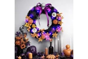 Halloween Pumpkin Ornament-Plastic Classic Gothic Decor with Digital Printing for Home Party