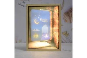 Ramadan Decorations 2023 Gift Lights Islamic Products Decorations for Home Eid Mubarak Muslim 2024 Gift Party Supplies LED Lamp