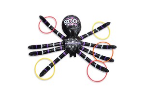 Max Fun Halloween Ring Toss Game Inflatable Spiders Set for Kids Carnival School Halloween Party Decoration