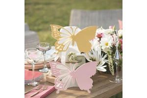 CH1109 Customizable Acrylic Butterfly Personalized Laser Engraved Party Favor for Birthdays Weddings Other Celebrations