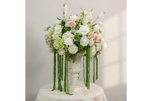 New Arrival Green White Pink Artificial Flower Ball for Spring Summer Wedding Event Party Table Centerpieces Decoration