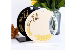 Acrylic Ramadan Mubarak Calendar Decoration Islam Muslim Party Supplies Eid Gifts Ramadan Decor 3D Days Till Eid Ramadan Decor