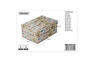 12-Piece Party Favors Gift Box with Compartments 40.5x29x19.5cm