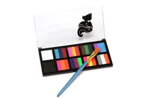 10 Colors Water-Based Rainbow Split Cake Face Body Painting Palette Makeup for Halloween Cosplay Parties