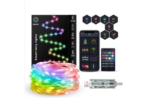 Hot Sale Outdoor Waterproof Led String Lights 5V RGBIC Christmas Decorations Lights Outdoor