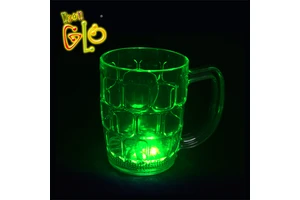 Superior Quality LED Flashing Beer Glass Cup Mugs Quality Party Supplies Favors for Holidays Events Light OEM Perfect Gift