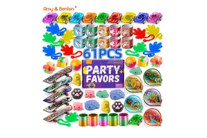 Amy&Benton 61 Pcs Party Favor Accessories for Kids Promotion Gift and Classroom Prizes