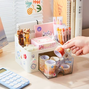 High Quality Office Multifunctional Cosmetic Makeup Drawer Desktop Storage Box Organizers