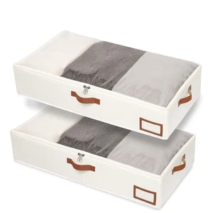 Household Under Bed Clothes Quilt Moisture-Proof Dustproof Flat Folding Bed Bottom Storage Box