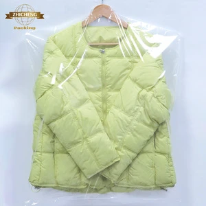 GRS Custom Size Hanging Clothing Protection Clear Roll Dust Bag Printed Logo Volume-on Dust Bags for Garment Dust Proof Storage