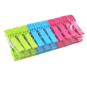 Wholesale Heavy Duty Colorful Skidproof Kitchen Outdoor Clothes Pegs Laundry Plastic Clothespins With Springs