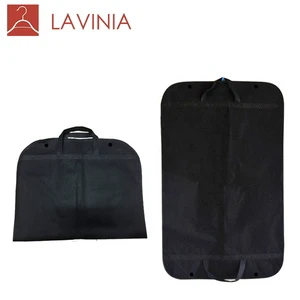 Custom Factory Products Clothes Dust Cover Non-woven Black Storage Bag Clothing Covers