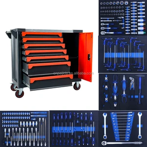 Car Auto Repair Tool Storage Cabinet Heavy Duty Garage Workshop Rolling Tool Cart With Wheels Tool Trolley