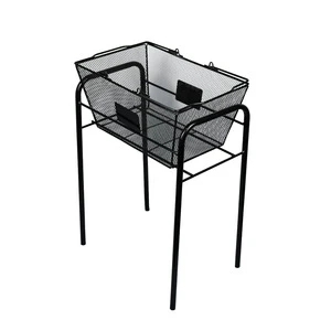 Retail Grocery Baskets Shopping Basket Best Supermarket Multiple Durable Metal Pink Custom Supermarket Wire Basket Popular