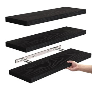 Modern Double Tier Single-character Wall-mounted Ceiling Mount Wooden Office Jewelry Storage Rack