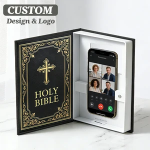Hidden Book Safe Secret Storage Box Decorative Fake Book with Phone Holder Luxury Home Decor Bookcase Organizer