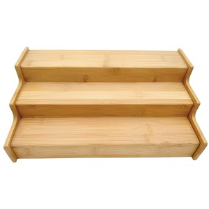 Hot Kitchen Spice Rack Step Shelf Organizer Bamboo Spice Rack Organizer Expandable Natural Bamboo 3-tier Storage Holders & Racks