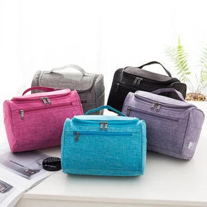 AJOTEQPT Pillow Shape Portable Cosmetic Storage Bag Travel Hook Toilet Bag