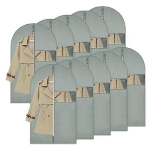 Custom New Luxury Reusable Non-Woven Garment Bag Dustproof Cover for Wedding Dress or Suit for Storage or Travel