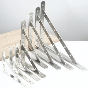 Stainless Steel 2.0-4.0 Thick Triangle Bracket Wall Fixing Plate High Bearing Support Frame Storage Rack Made in China
