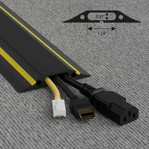PVC Cable Protector Cable Bridge Indoor PVC Floor Cord Protector Linkable Floor Cable Cover