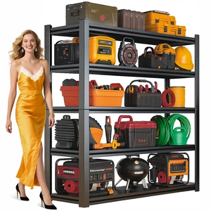 5 Lays Garage Shelving Metal Storage Shelves Large Capacity Industrial Shelves for Tools and Equipment US Warehouse Local Stock