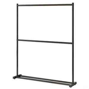 Double-layer Floor-standing Clothes Rack 1.0M-1.5M Bedroom & Dormitory Use Home Storage Coat Rack