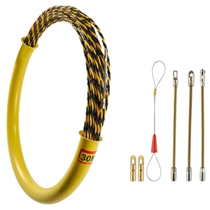 SHUOQI SQ Factory High Quality 25M 4.5-6mm PET Material Cable Organizer Fishing Electrical Wire Through the Wall Wire Clip