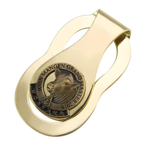 Wholesale Custom Brass Cool Blank Metal Magnetic Money Clip For Men