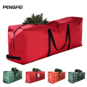 High Quality Oxford Christmas Tree Storage Bag with Zipper Closure Large Capacity Holiday Storage Case for Tall Trees Handles