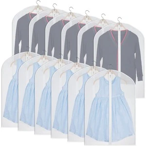 Wholesale Custom 40 Inch PEVA Garment Dust Cover, Frosted Semi Transparent Clothes Bag,Factory Direct Clothing Storage Protector