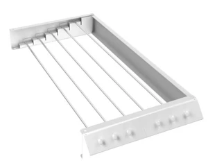 Extra Coat Hook Wall Mounted Clothes Airer Stainless Steel Metal for Storage Use in Bathroom Balcony Patio Mail Order Packing