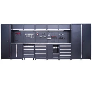Garage Cabinet Combined Tool Cabinet Workstation Mobile Tool Trolley Heavy Duty Storage Garage Tool Chest Workbench Workshop