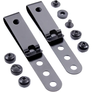 JH-Mech Holster Clips With 3hole For Holster Making Universal Custom Mass Production Black Powder Coat Holster Belt Clip
