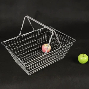 High Class Gold Cosmetic Shop Wire Baskets