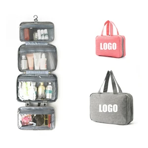 Customized Logo Zipper Eco-Friendly Portable Water-Resistant Hanging For Bag Travel Large Capacity Toilet Accessories Data
