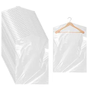 Factory Clear Plastic Dust-Proof Clothes Covers Garments Dry Cleaner Bags for Closet Home Travel Storage Coats Jacket Dress