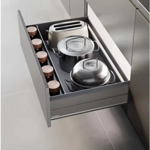 Goldmine Kitchen Cabinet Pull-Out Cookware Organizer Baskets with Aluminum Frame Waterproof & Rust-Proof Soft Close Slides