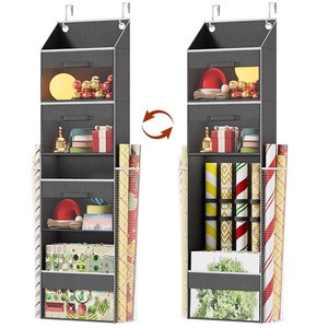 Large Capacity Eco-Friendly American Hanging Organizer for Christmas Gift Wrapping Bows Ornaments-Foldable Household Item