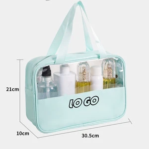 Mesh Pouch with Zipper Toilet Travel Bag, Nylon Toilet Travel Bag for Women, Cosmetic Pouch Bag Toiletry Wash Bag Mesh