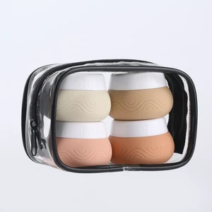 30ml Portable Travel Soft Silicone Cosmetic Container, Small Cosmetic Storage Container With Lid