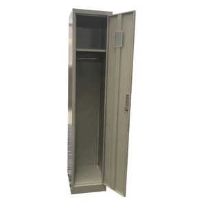 Outdoor Powder Coated Steel Storage Locker Single 1 Door School Gym Metal Locker with Key Electronic Lock