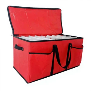 Large Capacity Christmas for Ball Storage Box Foldable Detachable Divided Oxford Cloth Polygon Christmas Decoration Storage