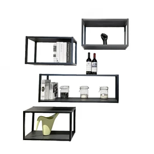 Wall Mounted Rectangle Shelf Display Rack for Storage Storage Holders Racks