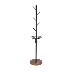 Steel Standing Modern Portable Vertical Storage Coat Rack with Stylish Drying Racks