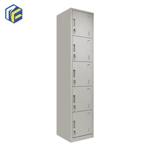 Space-Saving Key Lock Steel Storage Lockers Cabinet-Waterproof & Rust Resistant for Home/Gym/School Closet
