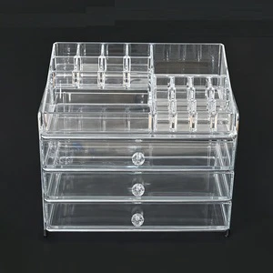 Original Manufacturer multi-functional Acrylic Clear Makeup Organizer Storage Box Stylish Cosmetic Storage Case