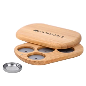 Eco Friendly Refillable Square Makeup Blusher Case Magnetic Eyeshadow Makeup Palette Empty Magnetic Compact Powder Container
