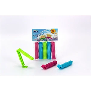 5pcs bamboo shape plastic bag clip